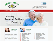 Tablet Screenshot of drmerrittdental.com